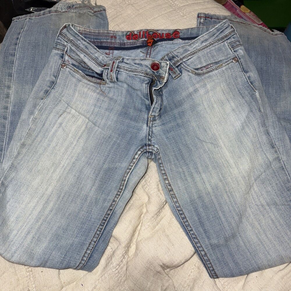 Dollhouse Pants Womens 9 Blue Denim Jeans Bootcut